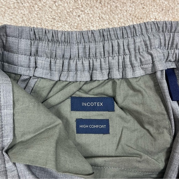 Incotex High Comfort Regular Fit Drawstring Dress Pants Trousers Gray Size 50EU - Picture 5 of 7